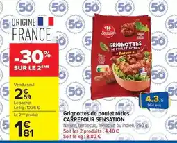 Carrefour Market Carrefour - grignottes de poulet rôties offre