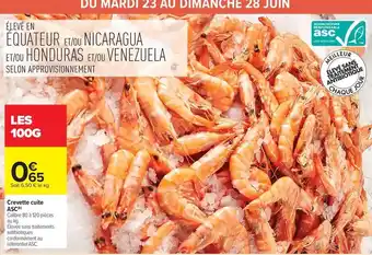 Carrefour Market Crevette cuite asc offre