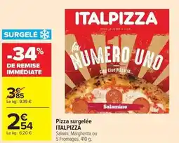 Carrefour Market Italpizza - pizza surgelée offre