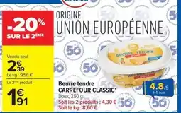 Carrefour Market Carrefour - beurre tendre offre