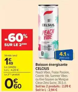Carrefour Market Boisson énergisante offre
