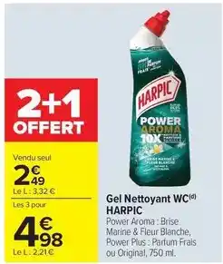 Carrefour Market Harpic - gel nettoyant wc offre