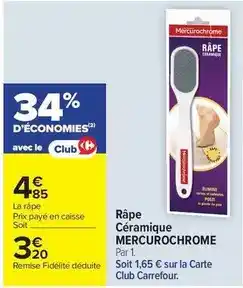 Carrefour Market Carrefour - râpe céramique offre