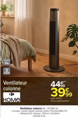 Carrefour Market Ventilateur colonne offre