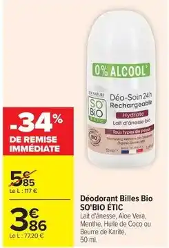 Carrefour Drive Tous - déodorant billes bio offre