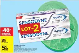 Carrefour Drive Sensodyne - dentifrice lat de 2 offre