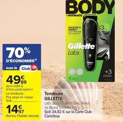 Carrefour Drive Gillette - tondeuse offre