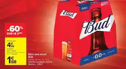 Carrefour Drive Bud - bière sans alcool offre