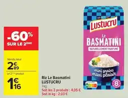 Carrefour Drive Lustucru - riz basmatini offre