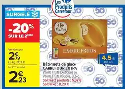 Carrefour Drive Carrefour - bâtonnets de glace offre