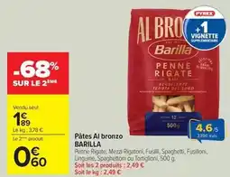 Carrefour Drive Barilla - pâtes al bronzo offre
