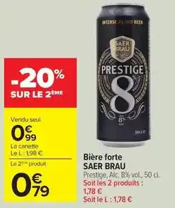 Carrefour Drive Bière forte offre