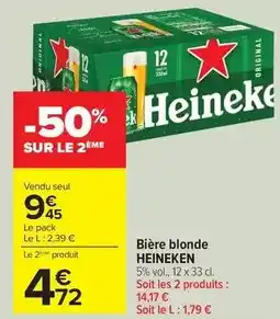 Carrefour Drive Heineken - bière blonde offre