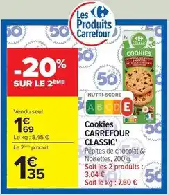 Carrefour Drive Carrefour - cookies classic offre