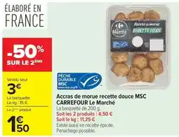 Carrefour Drive Carrefour - le marché acrras de morue recette douce msc offre