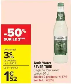 Carrefour Drive Fever tree - tonic water offre