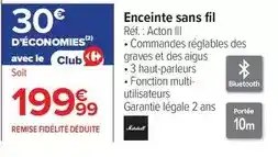 Carrefour Drive Marshall - enceinte sans fil offre