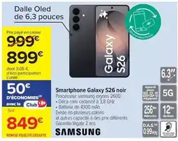 Carrefour Drive Samsung - smartphone galaxy s26 noir offre