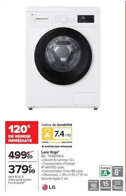 Carrefour Drive Lg - lave linge offre