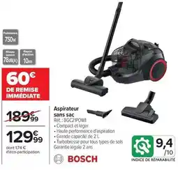 Carrefour Drive Tous - aspirateur sans sac offre