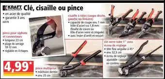 Clé Cisaille Ou Pince
