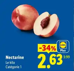 Lidl Nectarine offre