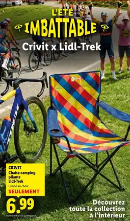 Lidl CRIVIT Chaise camping pliante Lidl-Trek offre