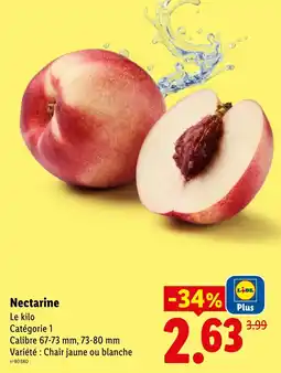 Lidl Nectarine offre