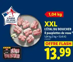 Lidl L'ÉTAL DU BOUCHER 8 paupiettes de veau offre