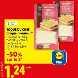 Lidl Toque du chef croque-monsieur offre