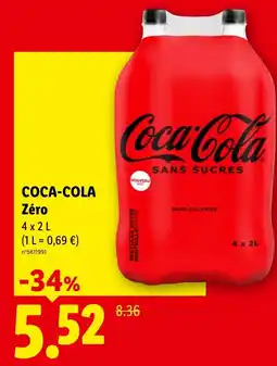 Lidl Coca-cola zéro offre
