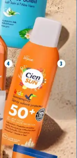 Lidl Cien sun brume solaire enfant spray fps 50 offre