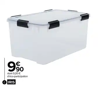 Carrefour Market Malle de rangement hermétique 50L offre