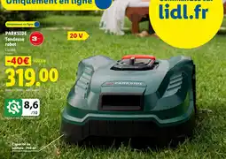 Lidl Parkside tondeuse robot offre
