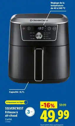 Lidl Silvercrest friteuse à air chaud offre