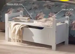 Lidl Livarno banquette avec espace de rangement offre