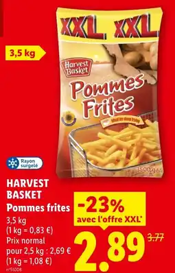 Lidl HARVEST BASKET Pommes frites offre
