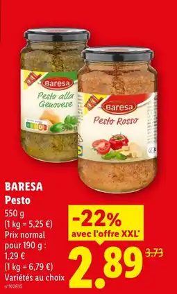 Lidl BARESA Pesto offre