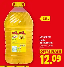 Lidl Vita d'or huile de tournesol offre