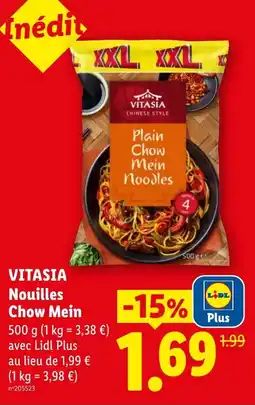 Lidl Vitasia nouilles chow mein offre