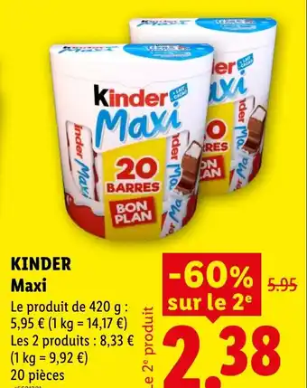 Kinder maxi