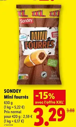 Lidl SONDEY Mini fourrés offre