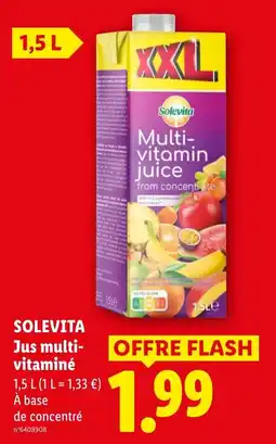 Lidl Solevita jus multi- vitaminé offre