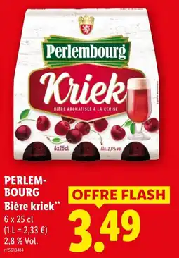 Lidl Perlem- bourg bière kriek offre