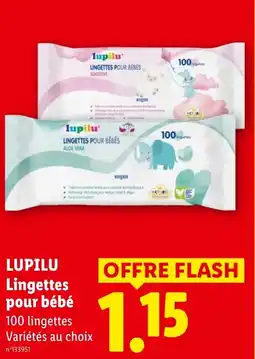 Lidl Lupilu lingettes pour bébé offre