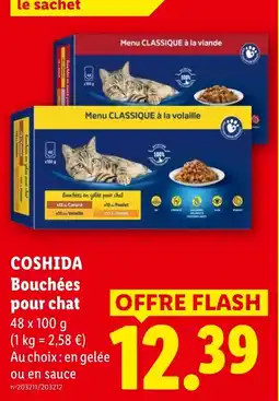 Lidl Coshida bouchées pour chat offre