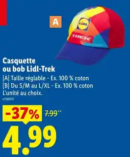 Lidl Casquette ou bob lidl-trek offre
