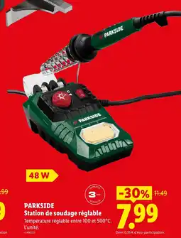 Lidl Parkside station de soudage réglable offre