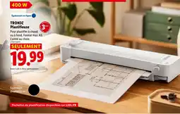 Lidl Tronic plastifieuse offre