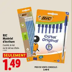 Lidl Bic matériel d'écriture offre
